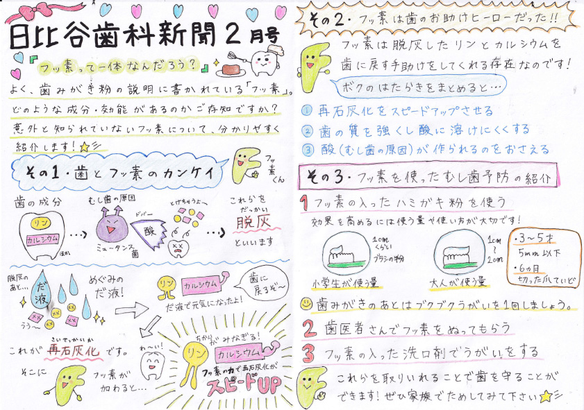 HIBIYA　DENTAL　CLINIC　新聞　2019年2月号