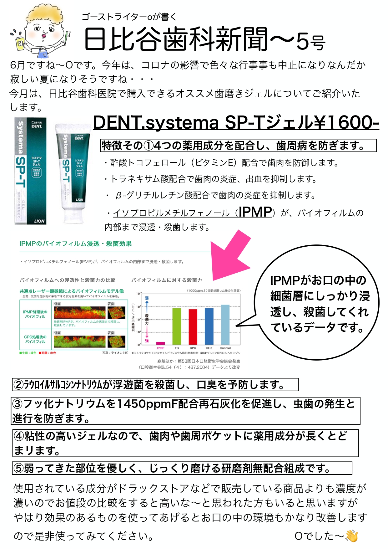 HIBIYA　DENTAL　CLINIC　新聞　2020年6月号