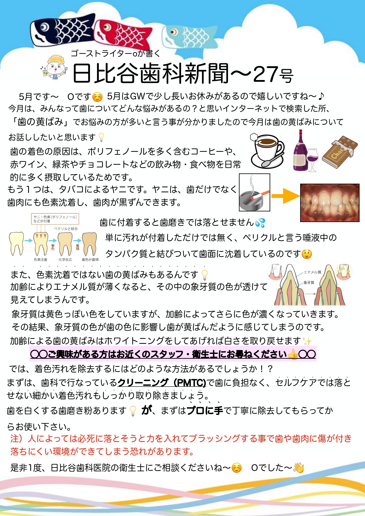 HIBIYA　DENTAL　CLINIC　新聞　2022年5月号