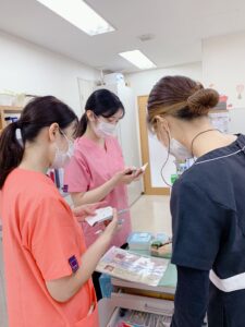 新人さん研修中です